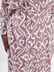 Geometric Print Surplice Beach Cover Up  Style Ratio