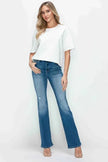 bytos Full Size Distressed High Rise Jeans with Pockets  Style Ratio