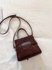 Suede Buckle Decor Crossbody Bag  Style Ratio