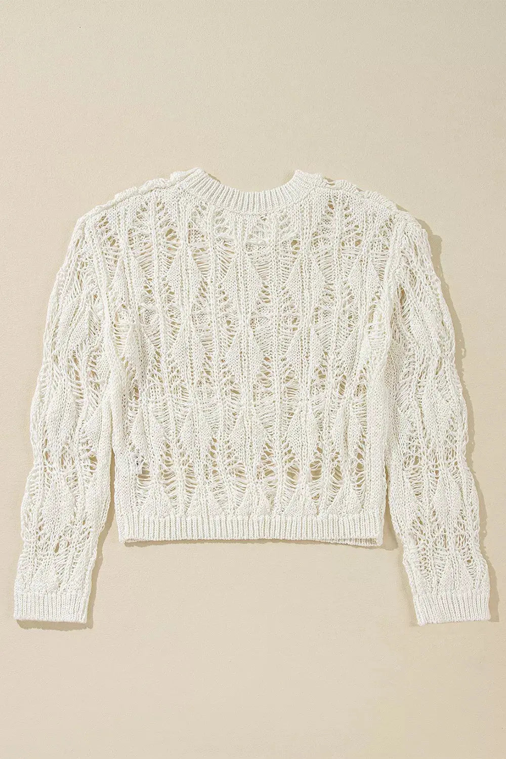 Hollow Out Long Sleeve Sweater  Style Ratio