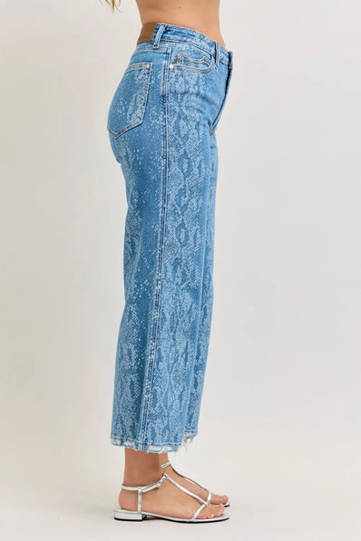 Judy Blue High Rise Ankle Wide Leg Jeans - Style Ratio