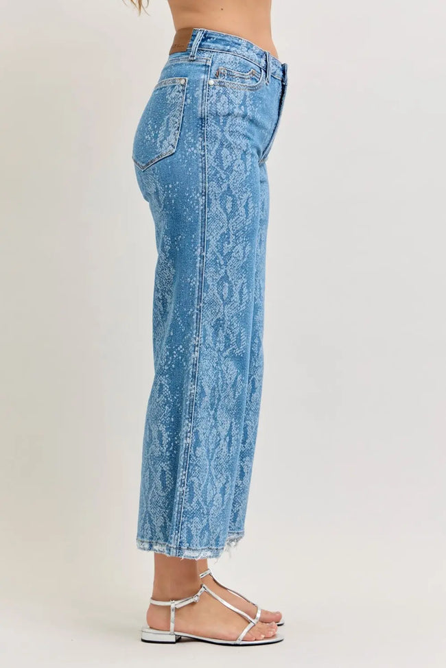 Judy Blue High Rise Ankle Wide Leg Jeans  Style Ratio