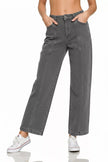 Zenana Straight Leg Utility Pocket Jeans  Style Ratio