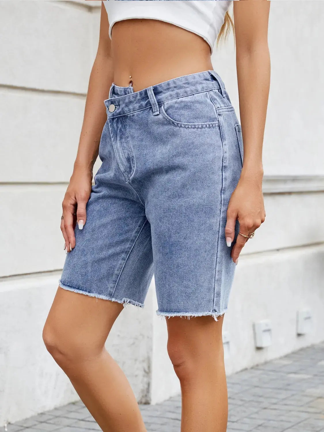Raw Hem Denim Shorts  Style Ratio