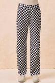 BiBi Gameday Theme Checkered Printed Pants  Style Ratio