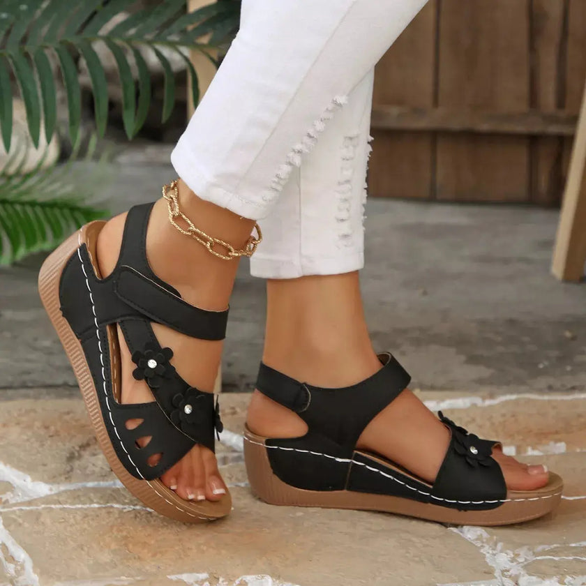 Open Toe Wedge Sandals  Style Ratio