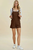 Double Take Full Size Texture Sleeveless Romper  Style Ratio