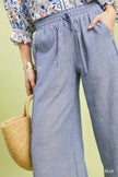 Umgee Linen Blend Striped Wide Leg Pants  Style Ratio