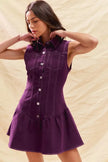 SO ME Button Down Sleeveless Collared Game Day Mini Dress  Style Ratio
