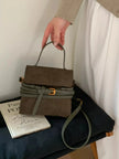 Suede Buckle Decor Crossbody Bag  Style Ratio