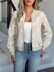Floral Lightweight Zip Up Jacket  Style Ratio