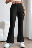 Basic Bae Full Size Ribbed High Waist Flare Pants  Style Ratio