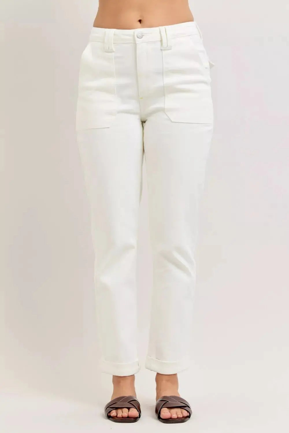 Judy Blue High Waist Jeans with Patch Pockets  Style Ratio