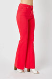 Judy Blue Full Size Hw Tummy Control Garment Dyed Flare Jeans  Style Ratio
