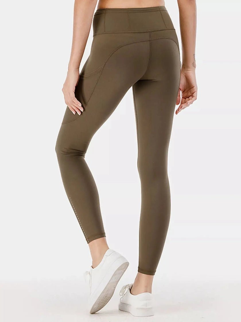 Full Size High-Waisted Active Leggings with Pockets  Style Ratio