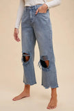 Annie Wear Distressed Raw Hem Jeans  Style Ratio
