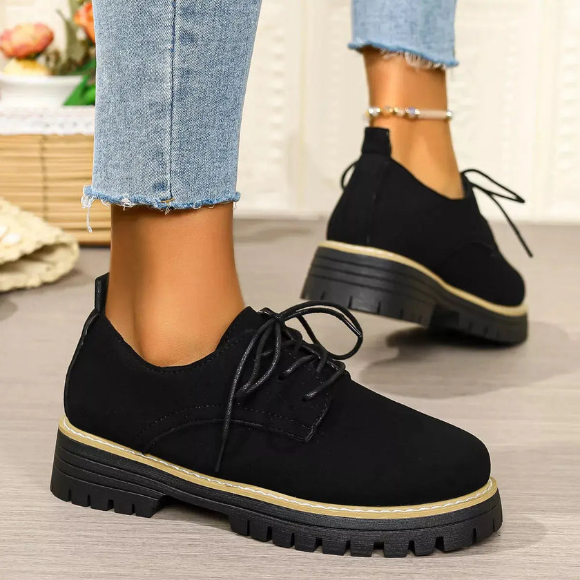 Lace-Up Platform Loafers  Style Ratio