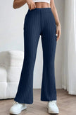 Basic Bae Full Size Ribbed High Waist Flare Pants  Style Ratio