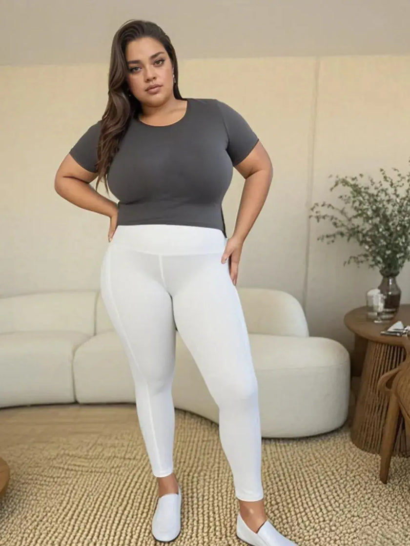 Wide Waistband Sports Leggings  Style Ratio