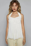 POL Backless Halter Sleeveless Top  Style Ratio