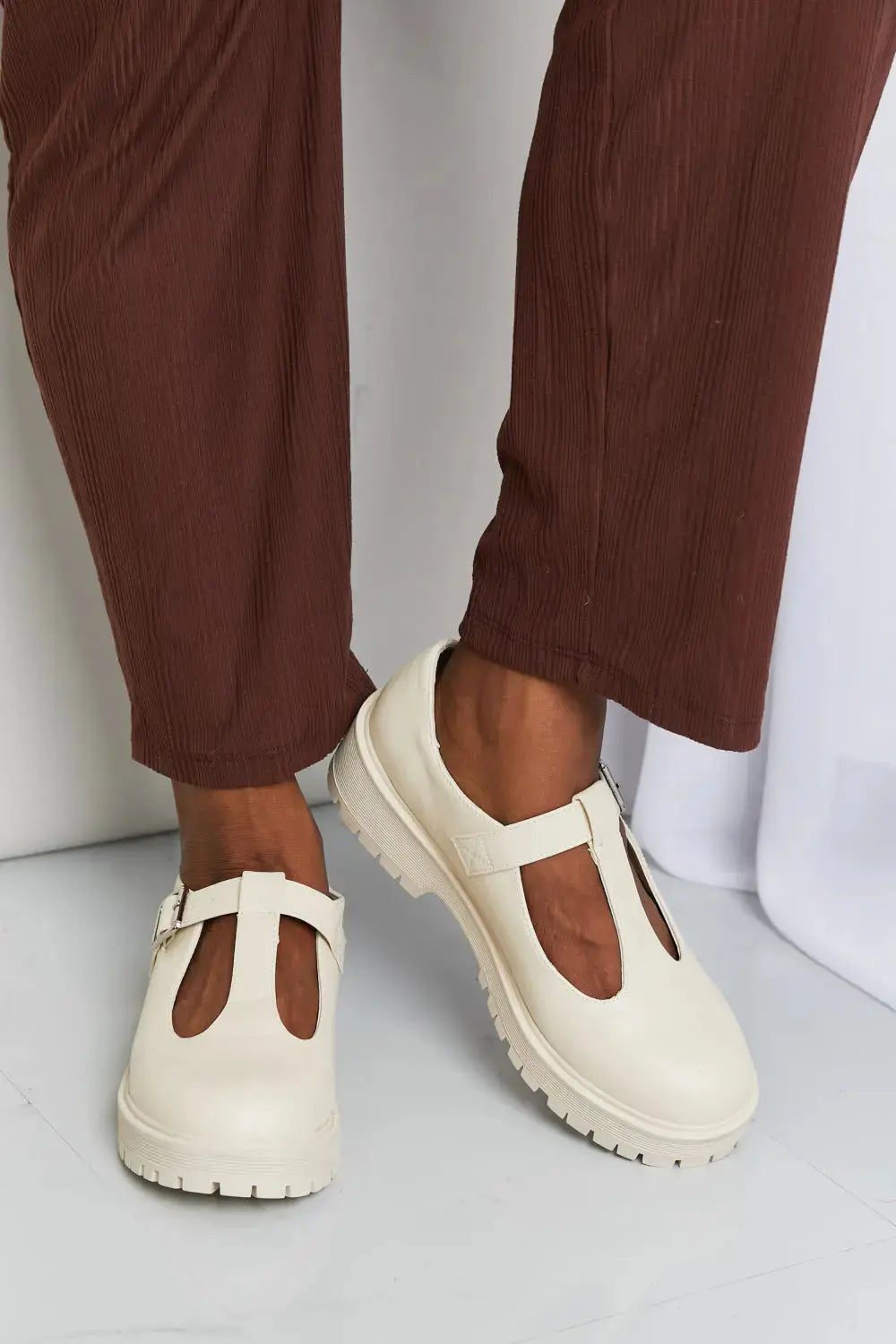 Forever Link Faux Leather Platform Mary Janes  Style Ratio