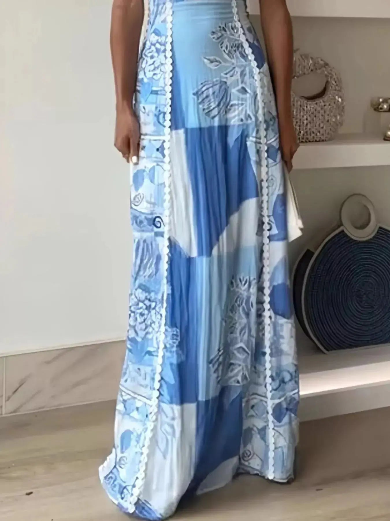 Bow Cutout Back Square Neck Maxi Dress  Style Ratio