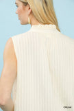 Umgee Textured Split Neck Tank Top  Style Ratio