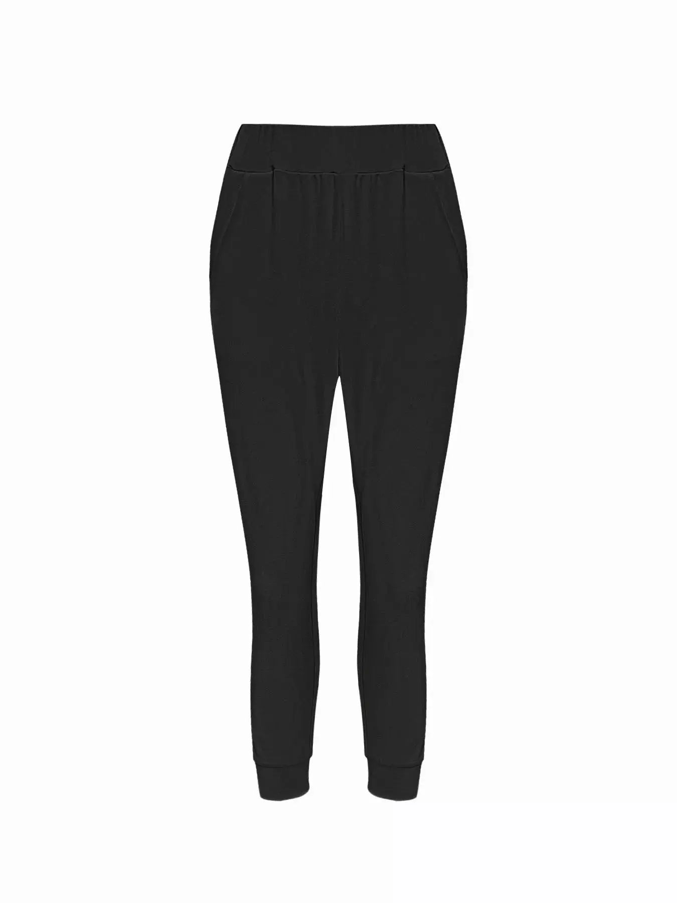 Comfortable Elastic Waist Casual Pants  Style Ratio