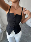 Button-Front Fitted Cami  Style Ratio