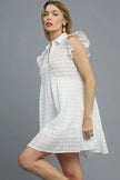Umgee Ruffle Cap Sleeve Textured Mini Dress  Style Ratio