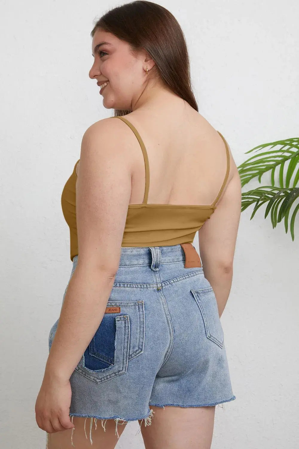 Basic Bae Full Size Round Neck Slim Tank Top  Style Ratio
