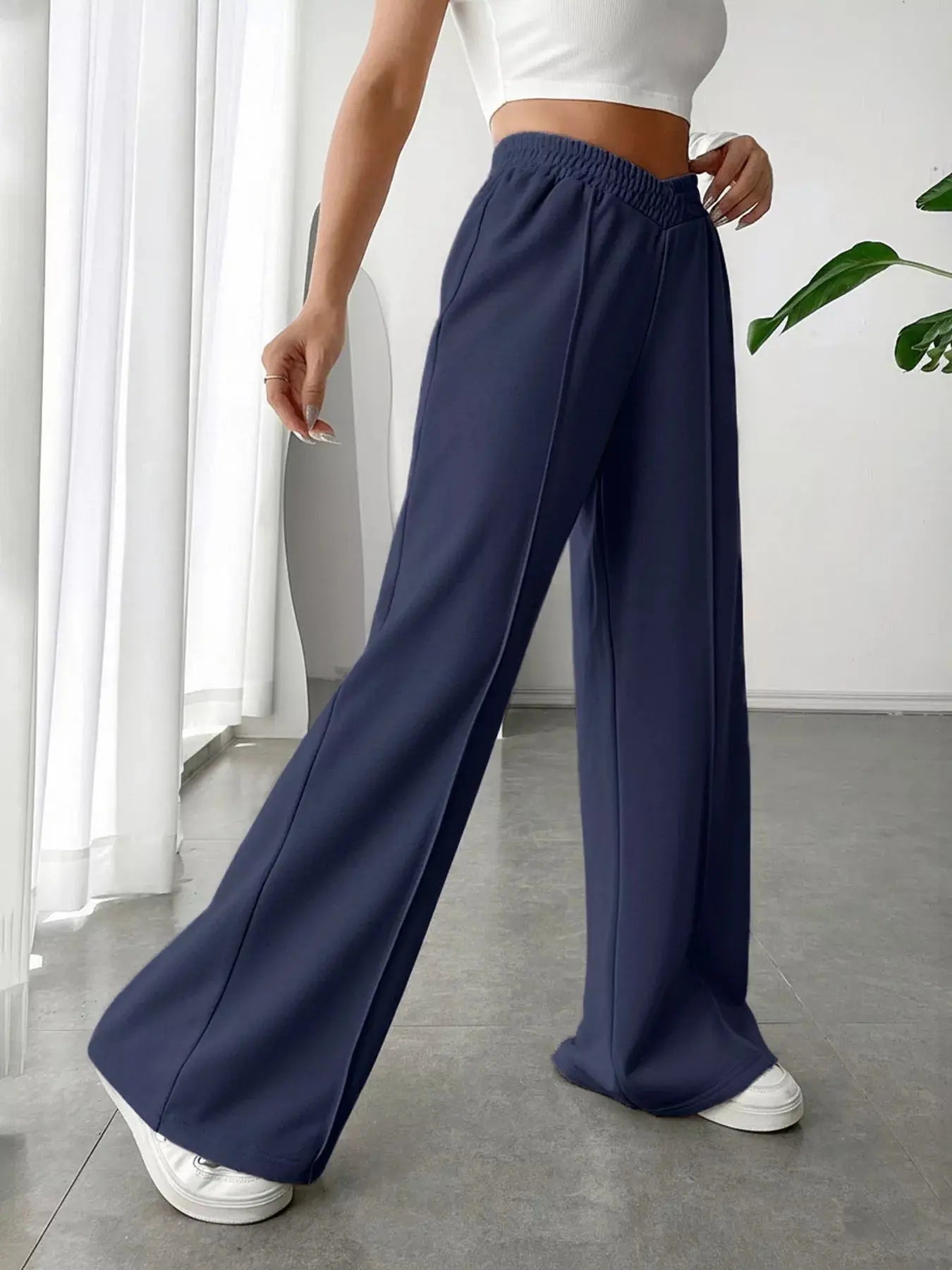 Wide Leg High Waist Pants  Style Ratio
