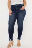 Kancan Full Size Cat's Whiskers Raw Hem High Waist Jeans  Style Ratio