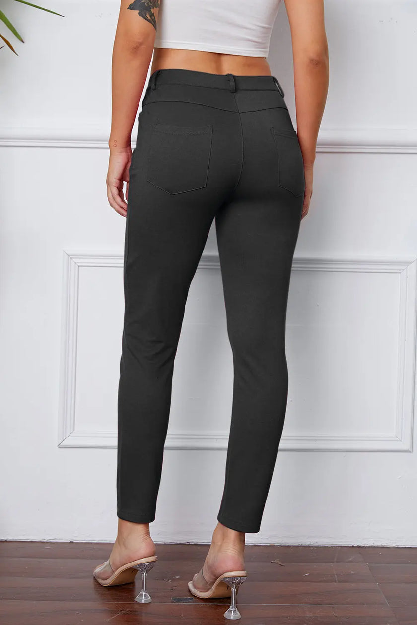 Basic Bae Stretchy Stitch Pants  Style Ratio