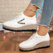 Rhinestone Round Toe Wedge Sneakers  Style Ratio