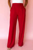 Pleated Detail Pull On High Elastic Waist Loose Straight Pants  Style Ratio