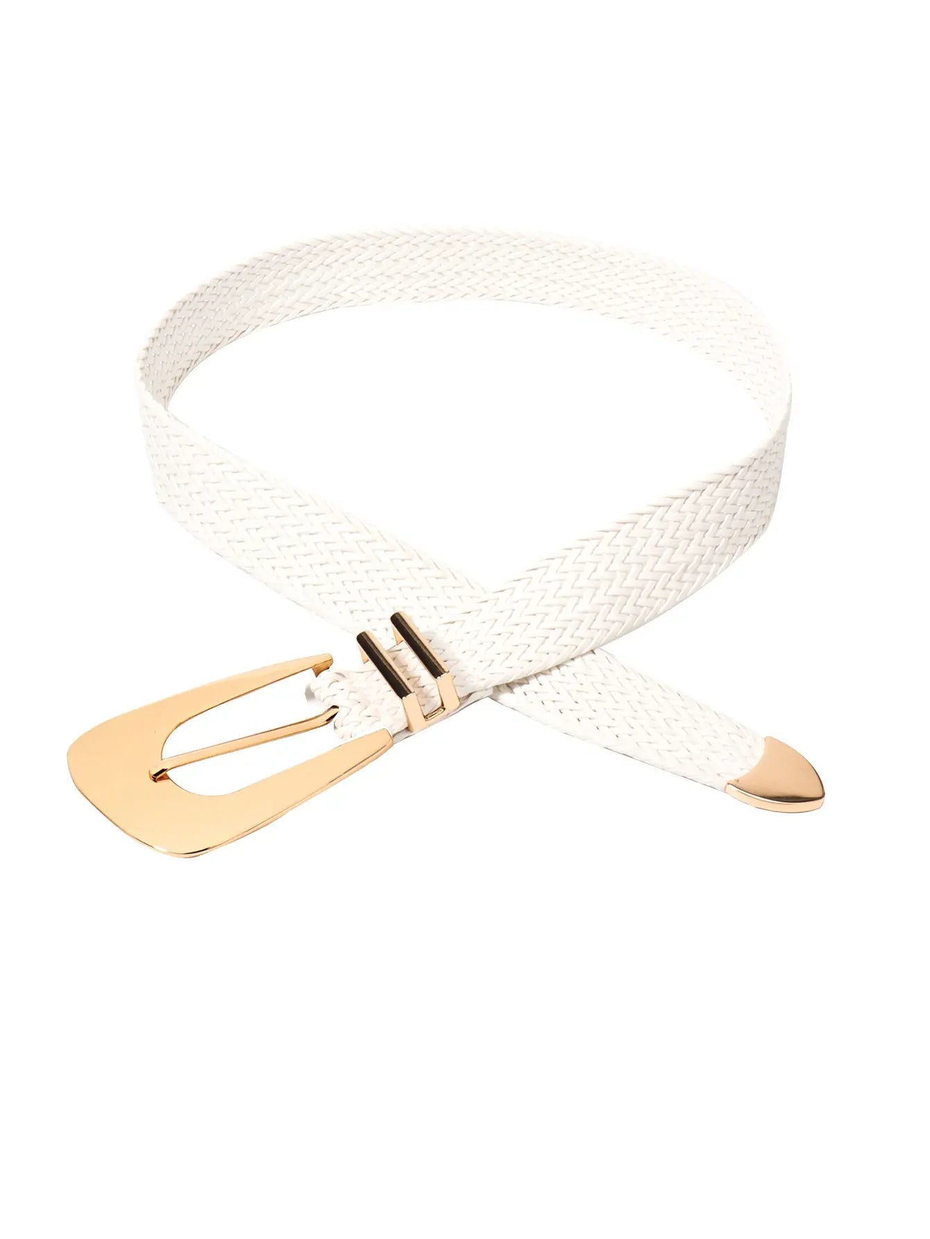 Irregular Buckle Braid Belt  Style Ratio