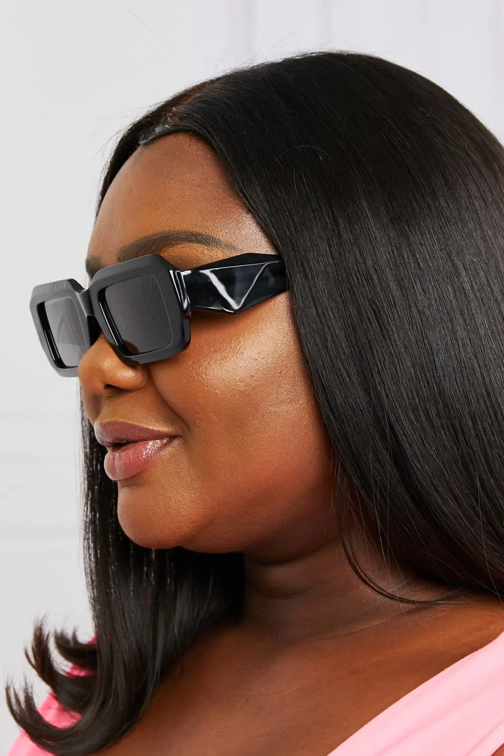 Rectangle TAC Polarization Lens Full Rim Sunglasses  Style Ratio