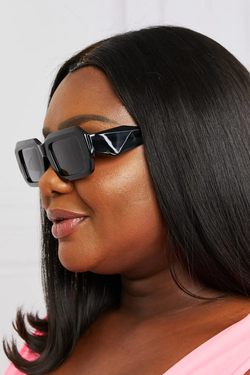 Rectangle TAC Polarization Lens Full Rim Sunglasses  Style Ratio