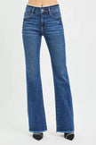 RISEN Full Size Mid Rise Bootcut Frayed Waistband Hem Detail Jeans  Style Ratio