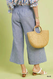 Umgee Linen Blend Striped Wide Leg Pants  Style Ratio