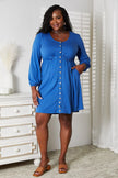 Double Take Scoop Neck Empire Waist Long Sleeve Magic Dress  Style Ratio