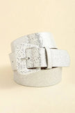 Glitter PU Leather Belt  Style Ratio