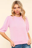 Haptics Half Sleeve Knit Top  Style Ratio