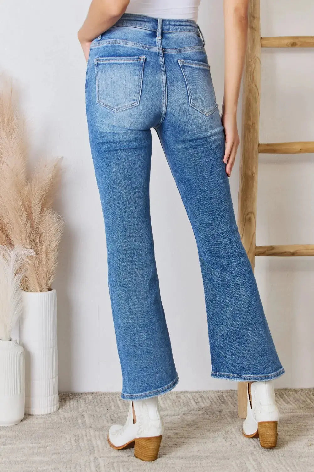RISEN Full Size High Rise Ankle Flare Jeans  Style Ratio