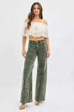 RISEN Full Size High Rise Wide Leg Corduroy Jeans  Style Ratio