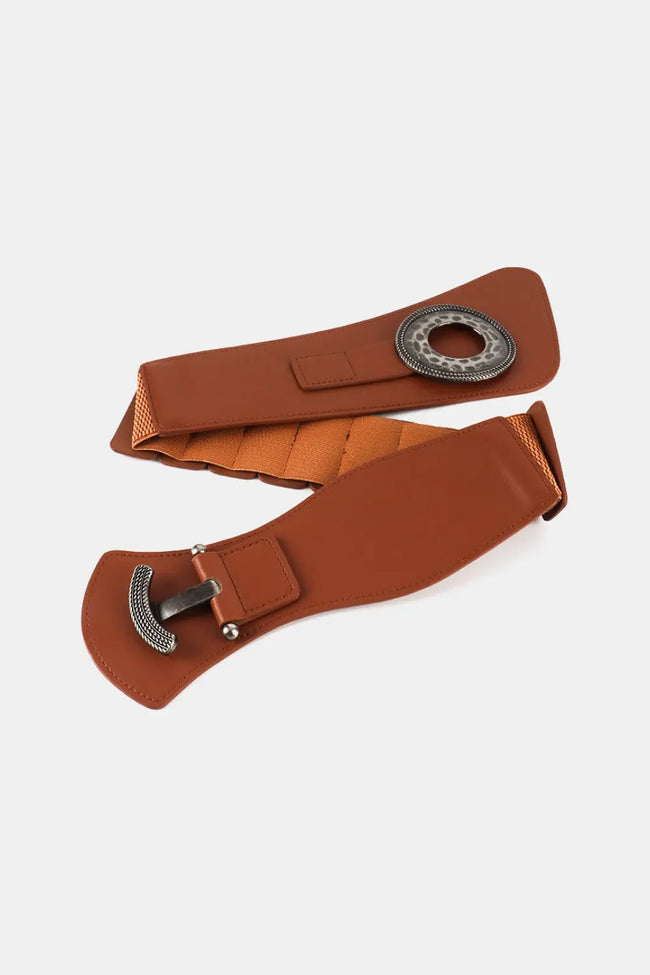 Retro Elastic Wide Belt  Style Ratio