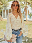 V-Neck Long Sleeve Blouse  Style Ratio