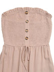 Smocked Tube Top Wide Leg Jumpsuit  Style Ratio