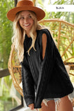 BiBi Twist Knitted Open Shoulder Sweater  Style Ratio